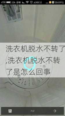 洗衣机脱水不转了,洗衣机脱水不转了是怎么回事